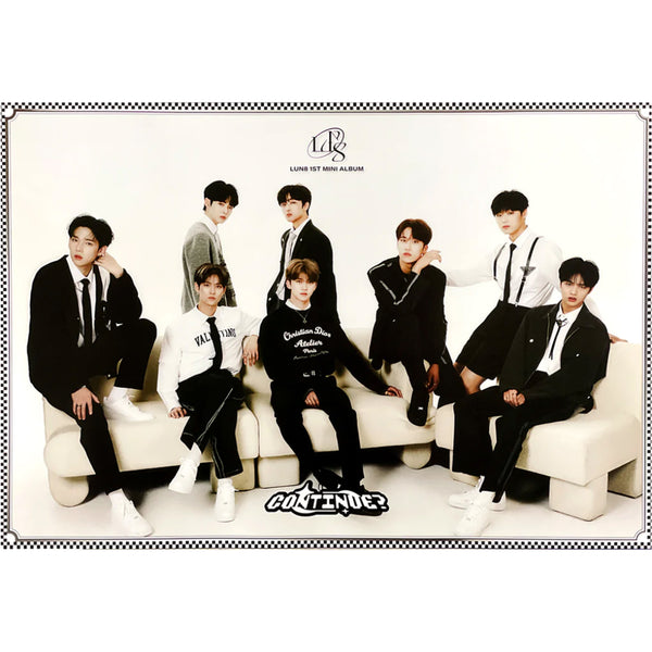 LUN8 1ST MINI ALBUM 'CONTINUE?' POSTER ONLY B VERSION COVER
