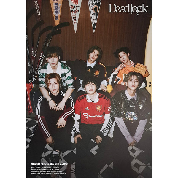 XDINARY HEROES 3RD MINI ALBUM 'DEADLOCK' POSTER ONLY B VERSION COVER