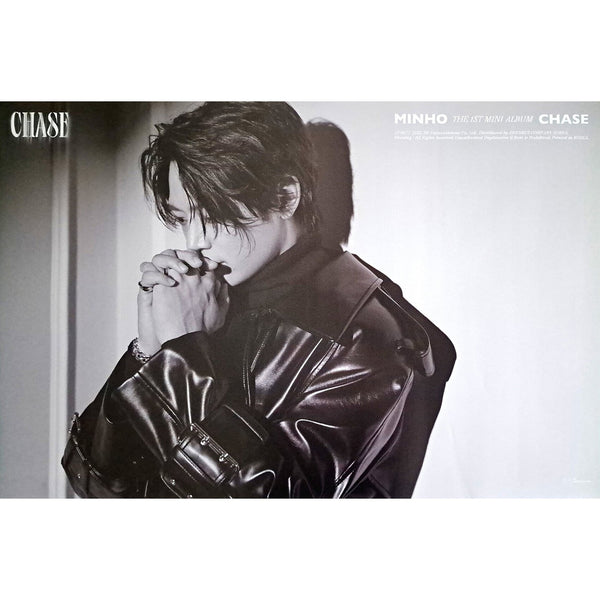 MINHO (SHINEE) 1ST MINI ALBUM 'CHASE' POSTER ONLY COMPLETE 2 VERSION COVER