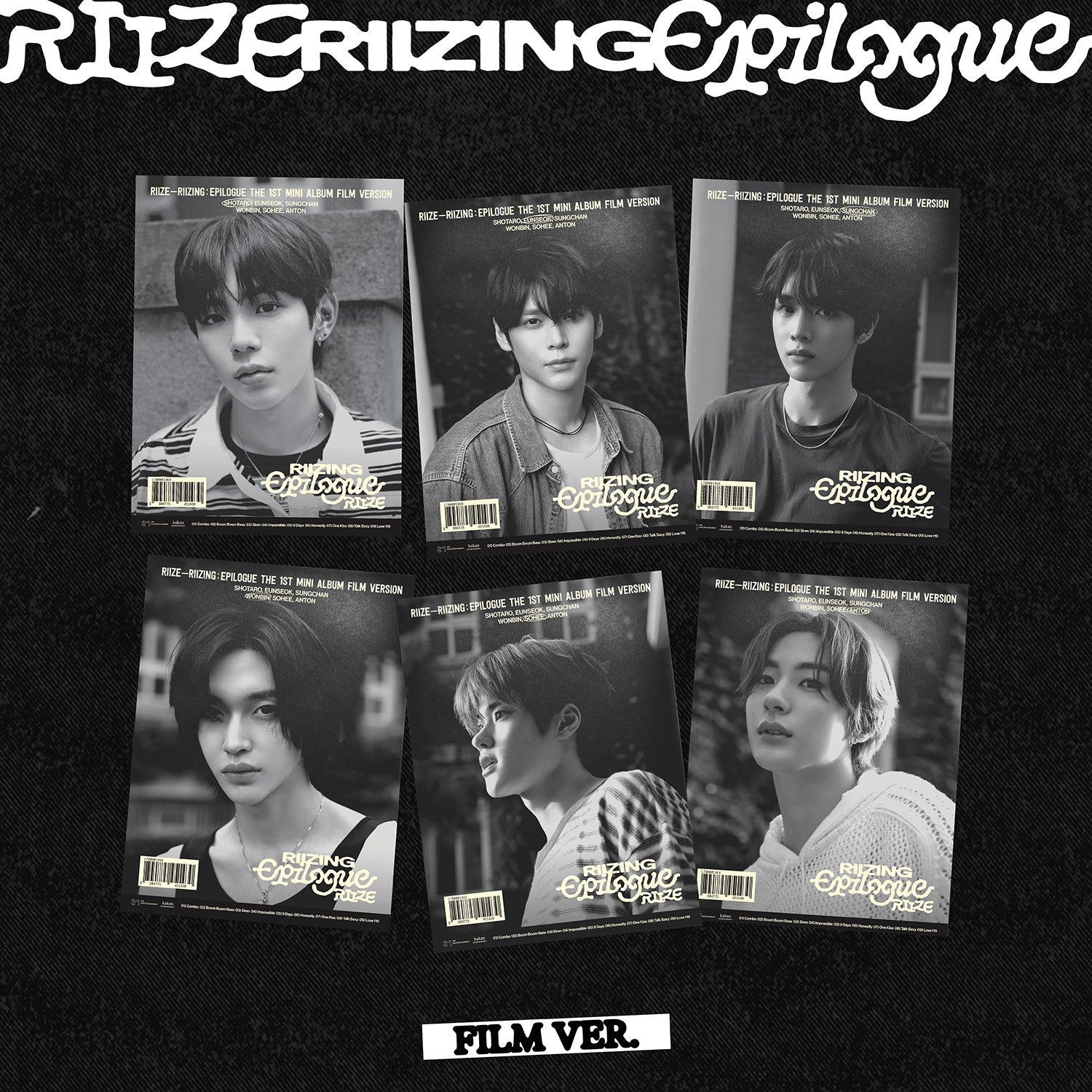 RIIZE 1ST MINI ALBUM 'RIIZING : EPILOGUE' (FILM) COVER