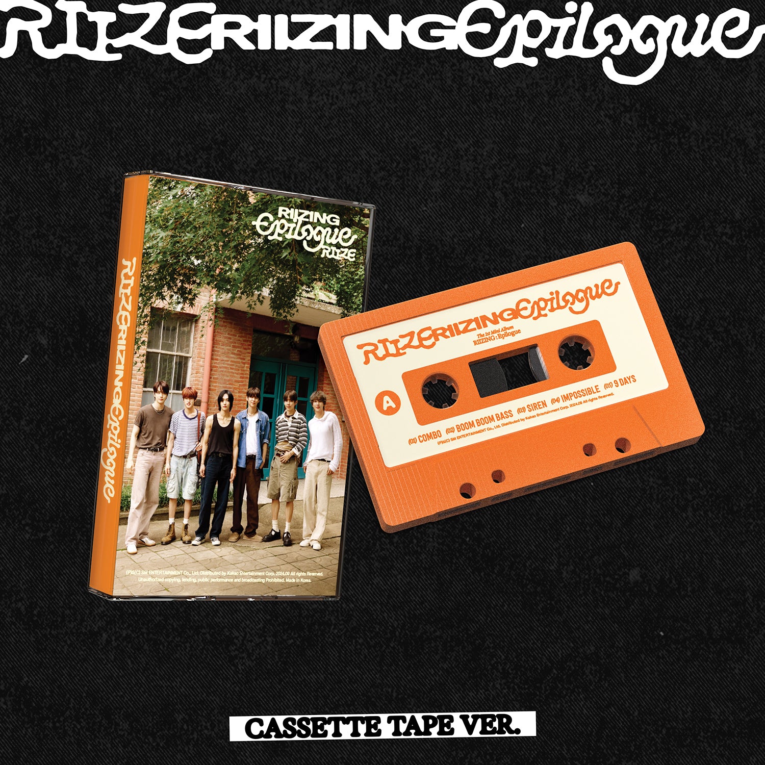 RIIZE 1ST MINI ALBUM 'RIIZING : EPILOGUE' (CASSETTE) COVER