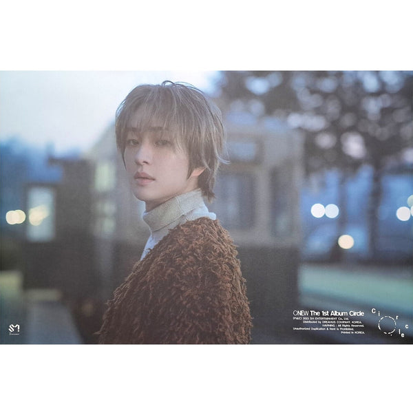 ONEW (SHINEE) 1ST ALBUM 'CIRCLE' POSTER ONLY DIGIPACK CLOUD VERSION COVER