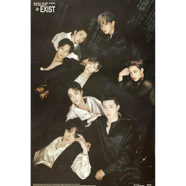 EXO 7TH ALBUM 'EXIST' POSTER ONLY DIGIPACK VERSION COVER