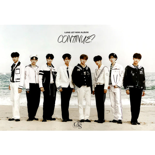 LUN8 1ST MINI ALBUM 'CONTINUE?' POSTER ONLY D VERSION COVER