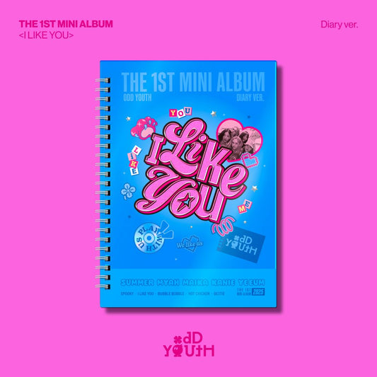 ODD YOUTH 1ST MINI ALBUM 'I LIKE YOU' (DIARY) COVER