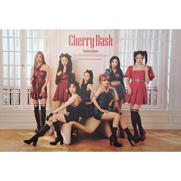 CHERRY BULLET 3RD MINI ALBUM 'CHERRY DASH' POSTER ONLY FASHION HOUSE VERSION COVER