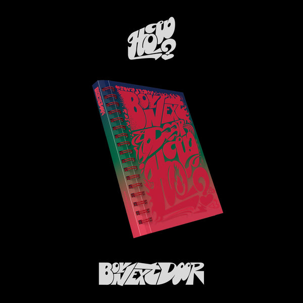 BOYNEXTDOOR 2ND EP ALBUM 'HOW?' FIRE VERSION COVER