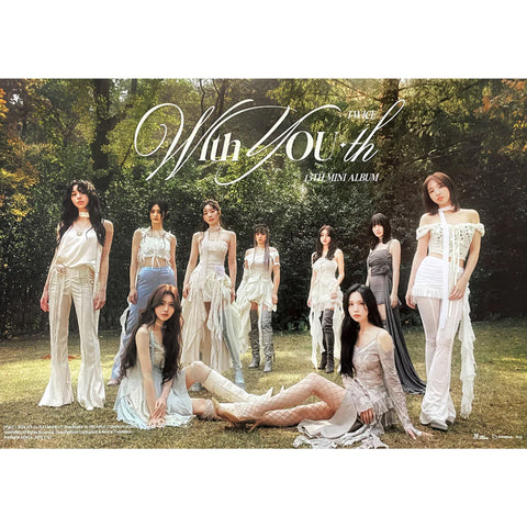 TWICE 13TH MINI ALBUM 'WITH YOU-TH' POSTER ONLY FOREVER VERSION COVER