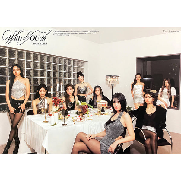 TWICE 13TH MINI ALBUM 'WITH YOU-TH' POSTER ONLY GLOWING VERSION COVER