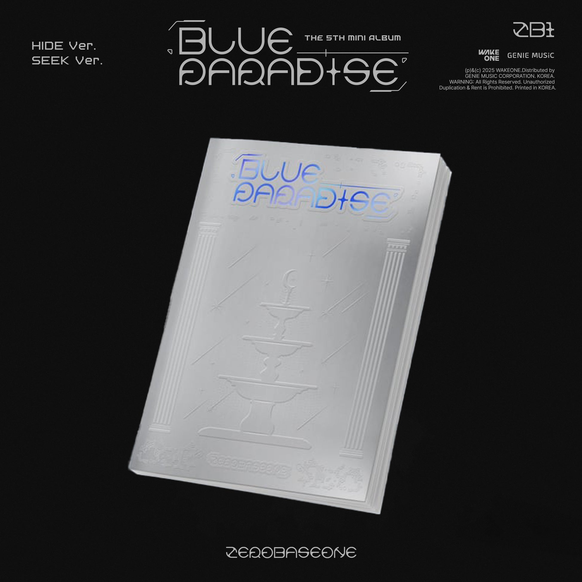 ZEROBASEONE (ZB1) 5TH MINI ALBUM 'BLUE PARADISE' HIDE VERSION COVER