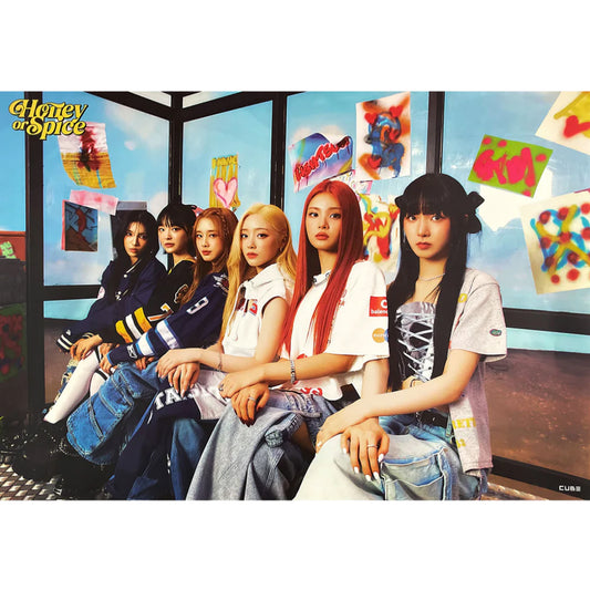 LIGHTSUM 2ND MINI ALBUM 'HONEY OR SPICE' POSTER ONLY HONEY VERSION COVER