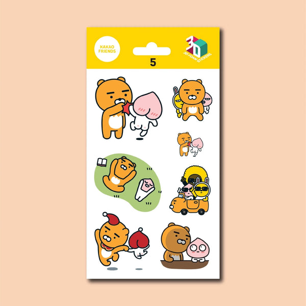 KAKAO FRIENDS 3D STICKERS IRON ON DECALS PATCHES STICKERS 05