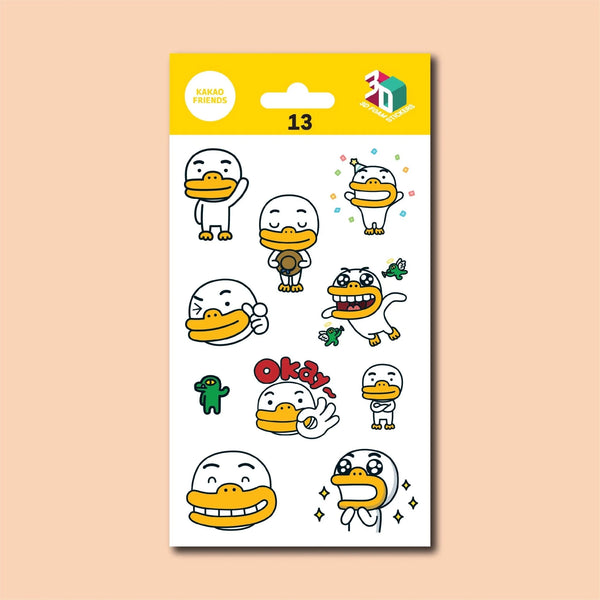 KAKAO FRIENDS 3D STICKERS IRON ON DECALS PATCHES STICKERS 13