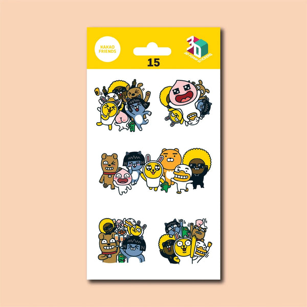KAKAO FRIENDS 3D STICKERS IRON ON DECALS PATCHES STICKERS 15