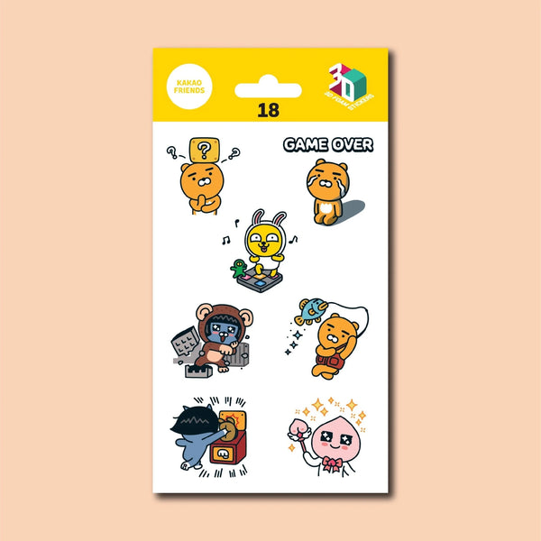 KAKAO FRIENDS 3D STICKERS IRON ON DECALS PATCHES STICKERS 18