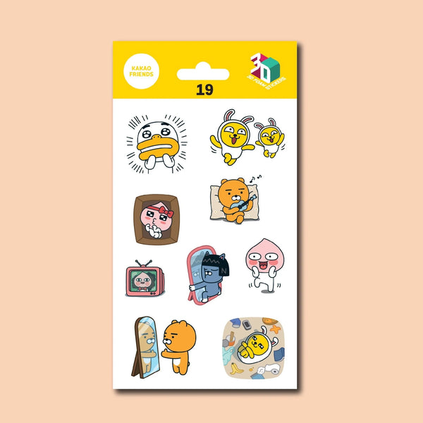 KAKAO FRIENDS 3D STICKERS IRON ON DECALS PATCHES STICKERS 19