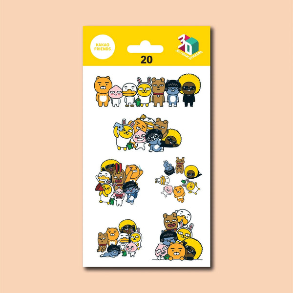 KAKAO FRIENDS 3D STICKERS IRON ON DECALS PATCHES STICKERS 20