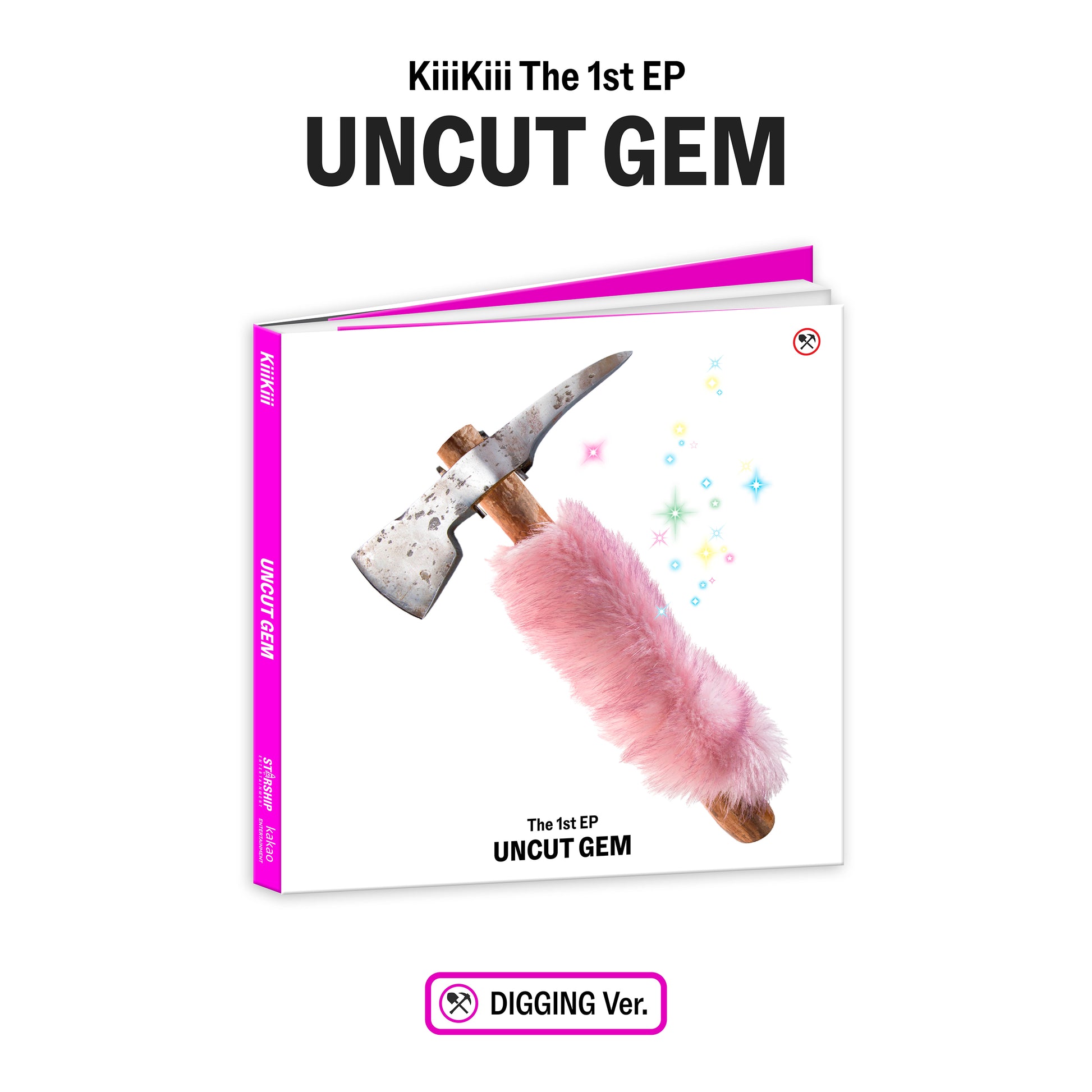 KIIIKIII 1ST EP ALBUM 'UNCUT GEM' (DIGGING) COVER