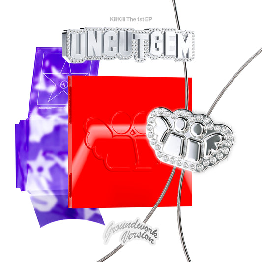 KIIIKIII 1ST EP ALBUM 'UNCUT GEM' (GROUNDWORK) COVER