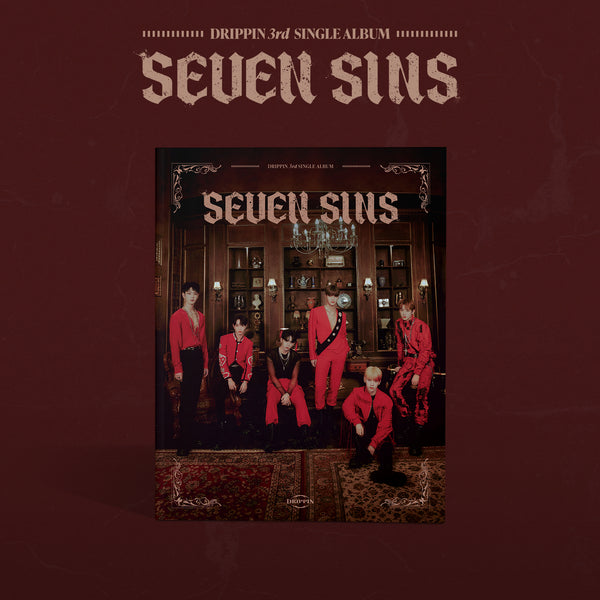 DRIPPIN 3RD SINGLE ALBUM 'SEVEN SINS' RED VERSION COVER