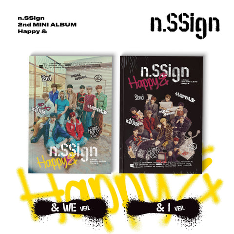 N.SSIGN 2ND MINI ALBUM 'HAPPY &' SET COVER