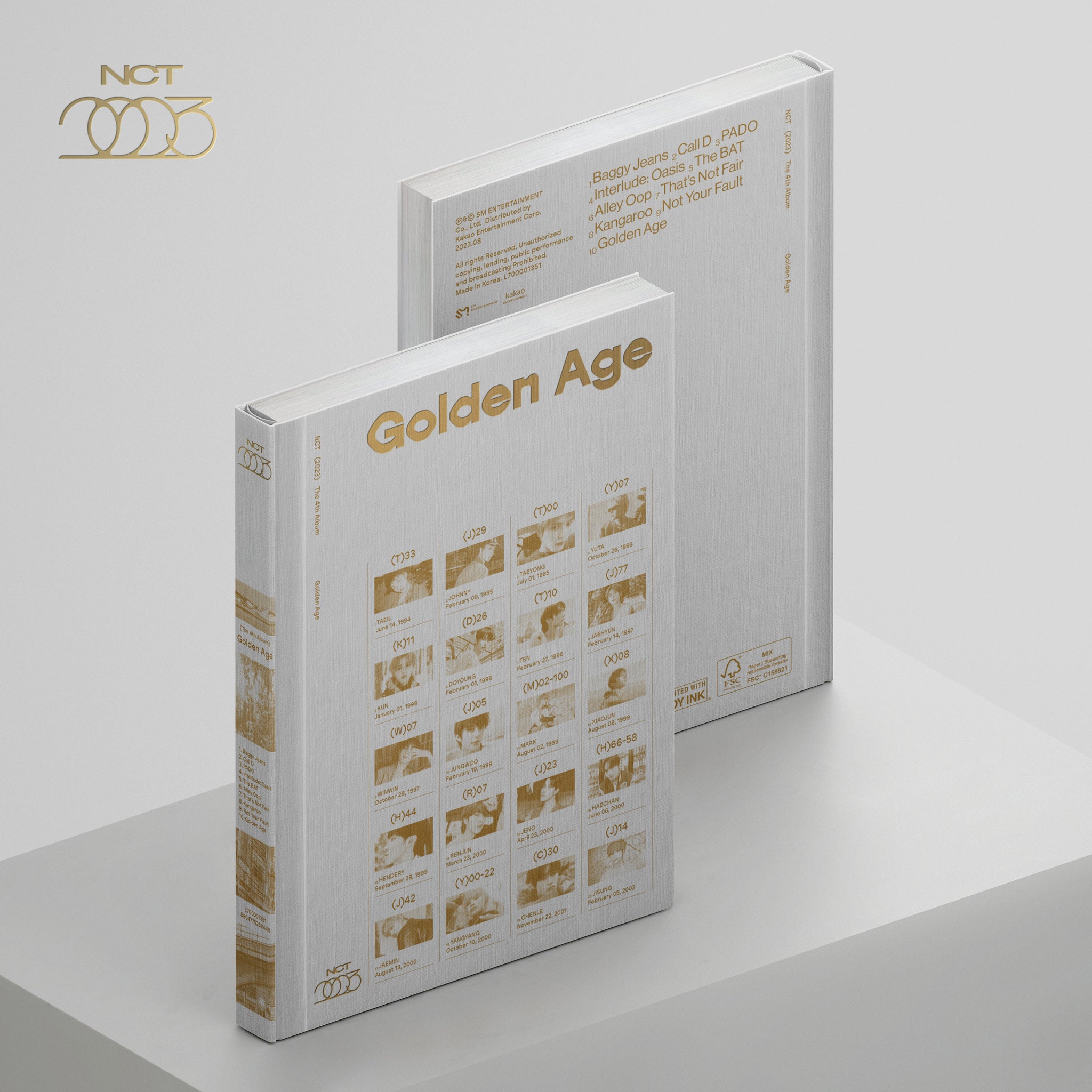 NCT 4TH ALBUM 'GOLDEN AGE' ARCHIVING VERSION COVER