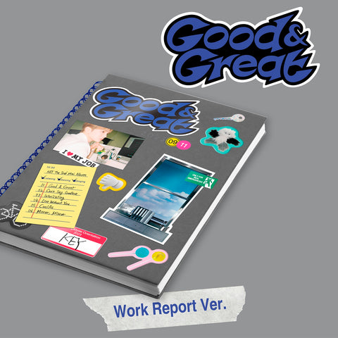 KEY (SHINEE) 2ND MINI ALBUM 'GOOD & GREAT' (WORK REPORT) COVER