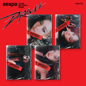 AESPA 4TH MINI ALBUM 'DRAMA' (GIANT) SET COVER