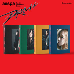 AESPA 4TH MINI ALBUM 'DRAMA' (SEQUENCE) SET COVER