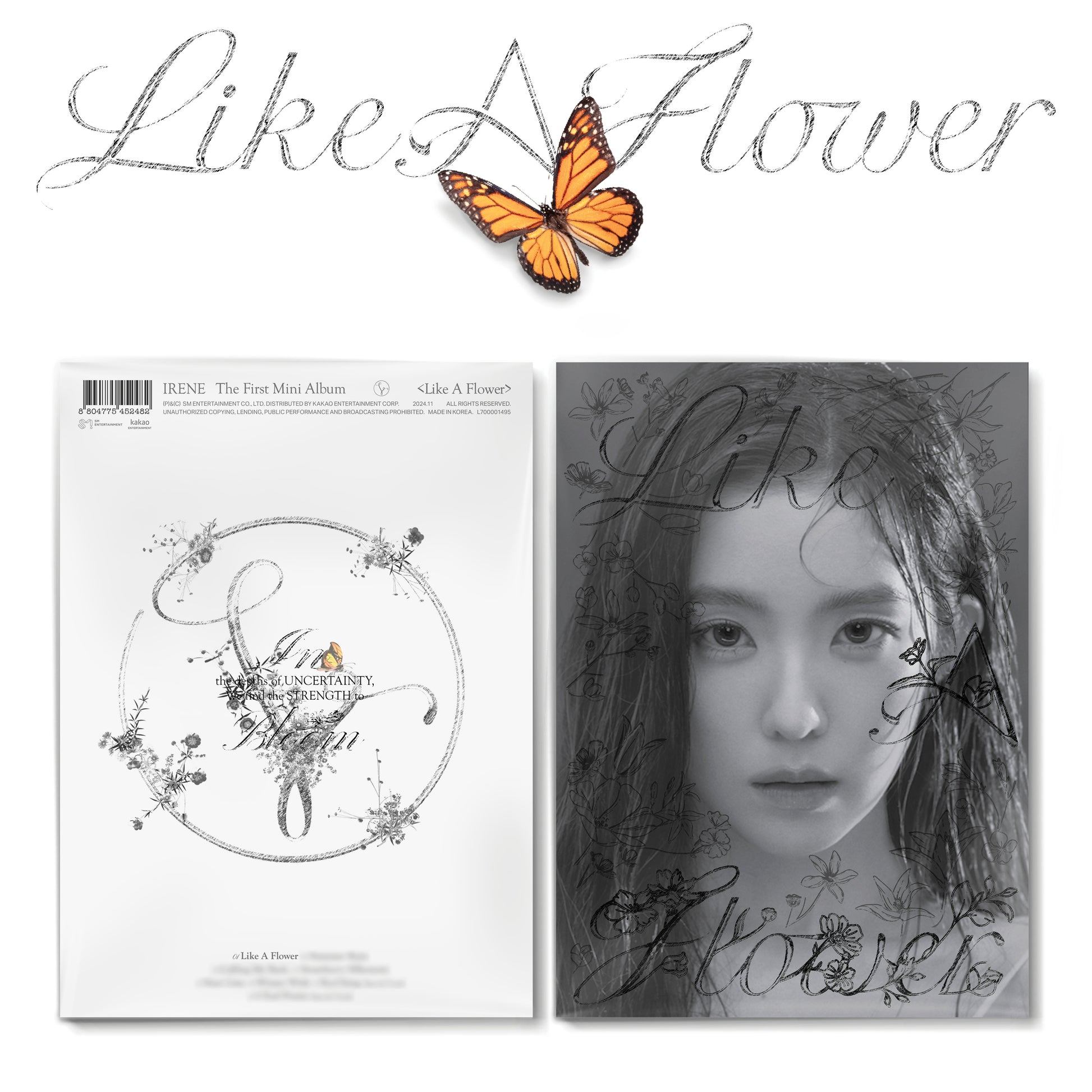 IRENE 1ST MINI ALBUM 'LIKE A FLOWER' COVER