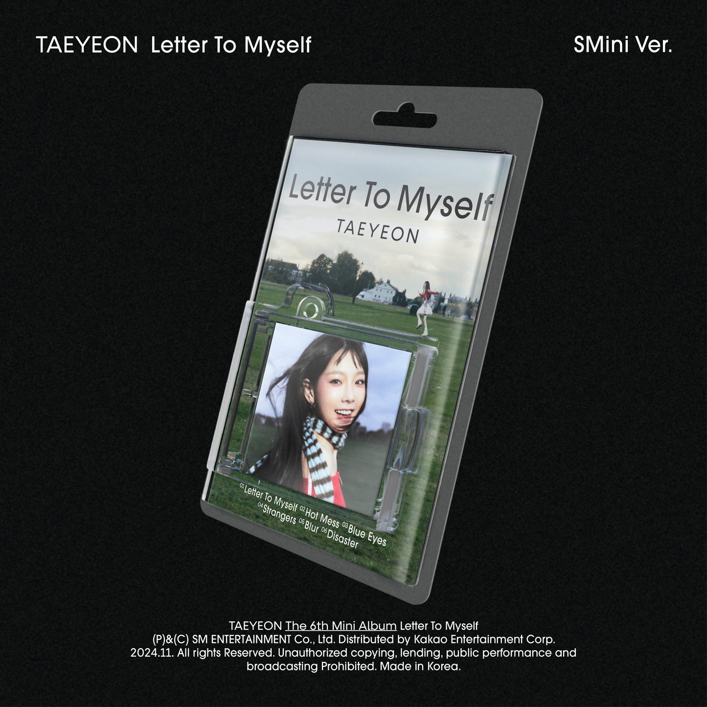 TAEYEON 6TH MINI ALBUM 'LETTER TO MYSELF' (SMINI) COVER