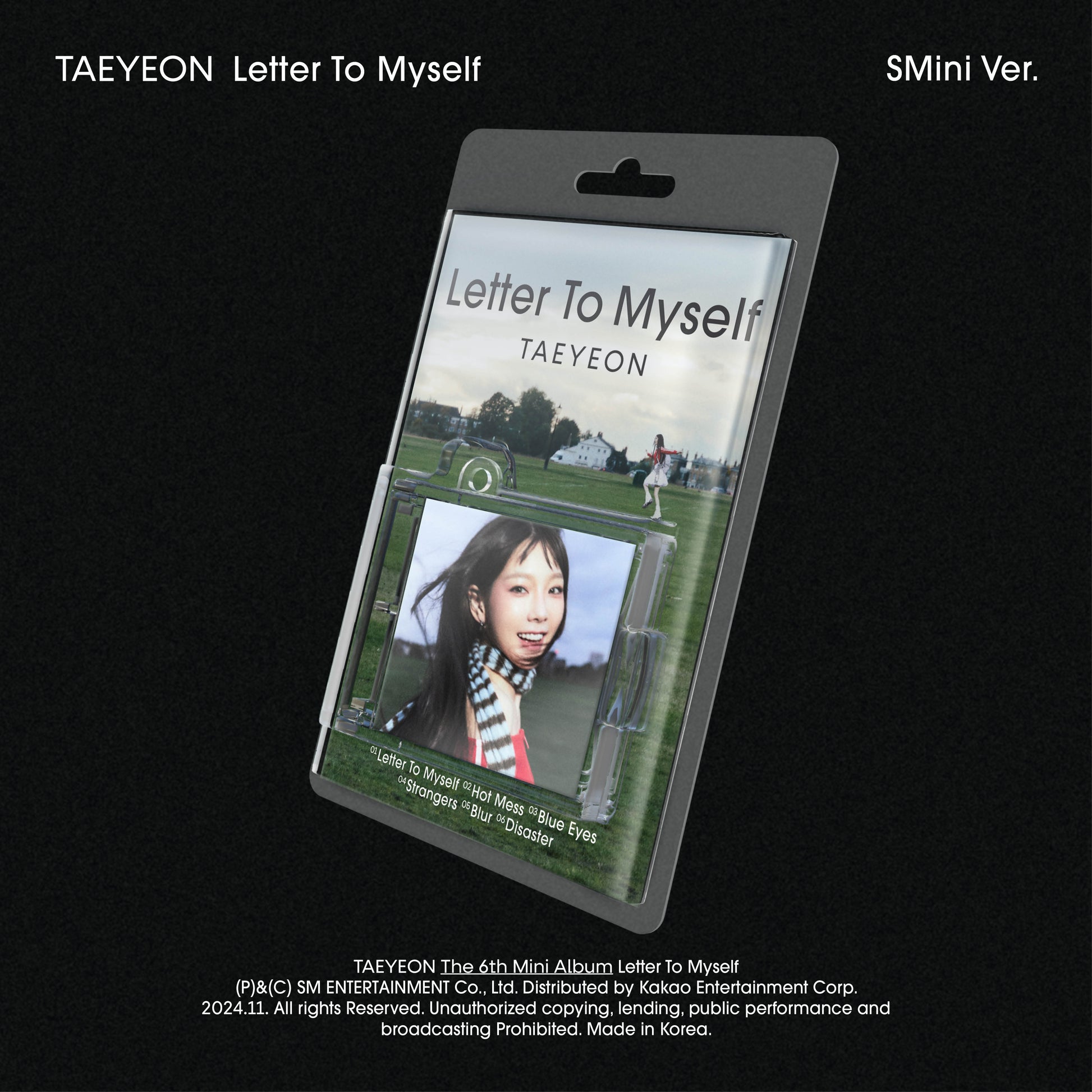 TAEYEON 6TH MINI ALBUM 'LETTER TO MYSELF' (SMINI) COVER