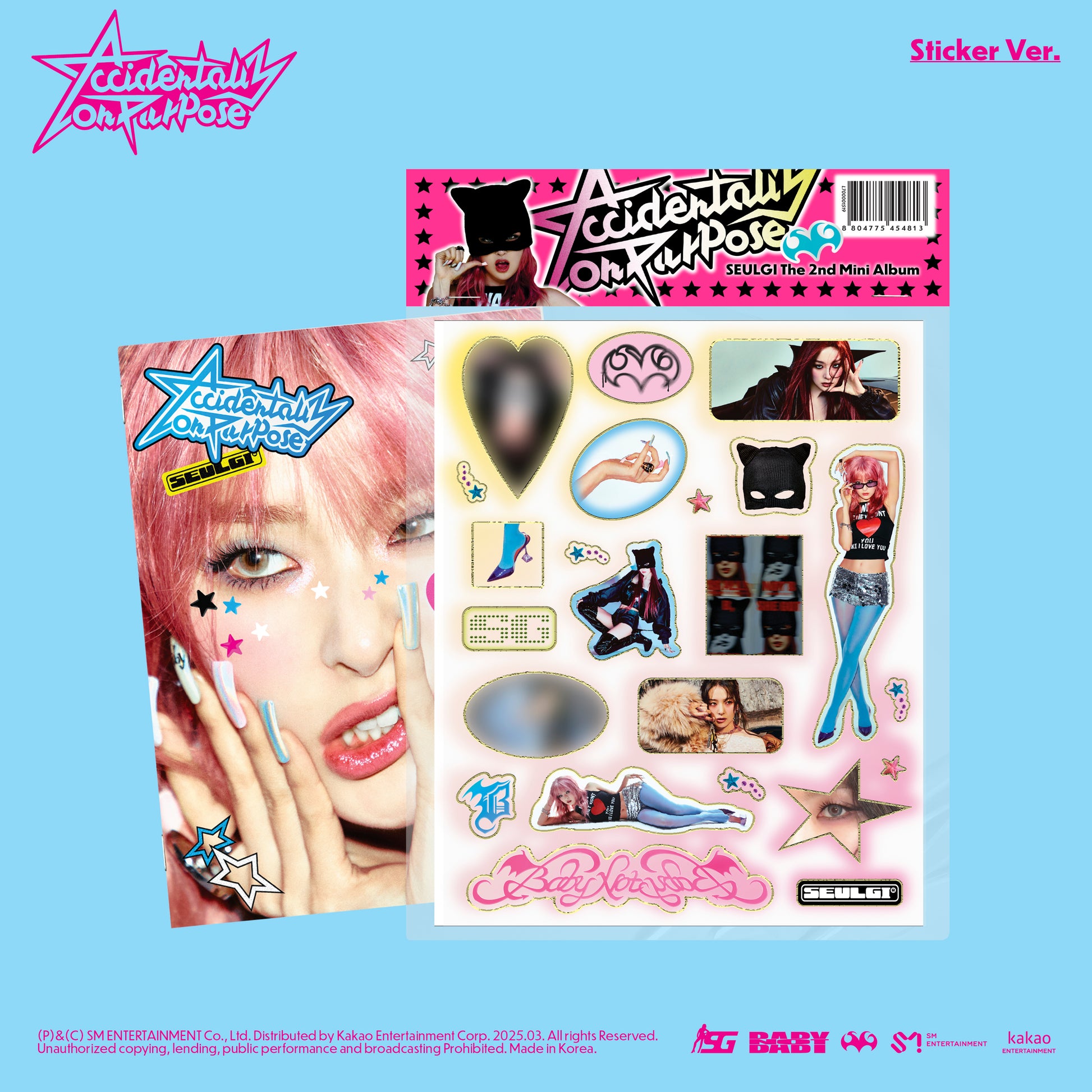 SEULGI 2ND MINI ALBUM 'ACCIDENTALLY ON PURPOSE' (STICKER) COVER