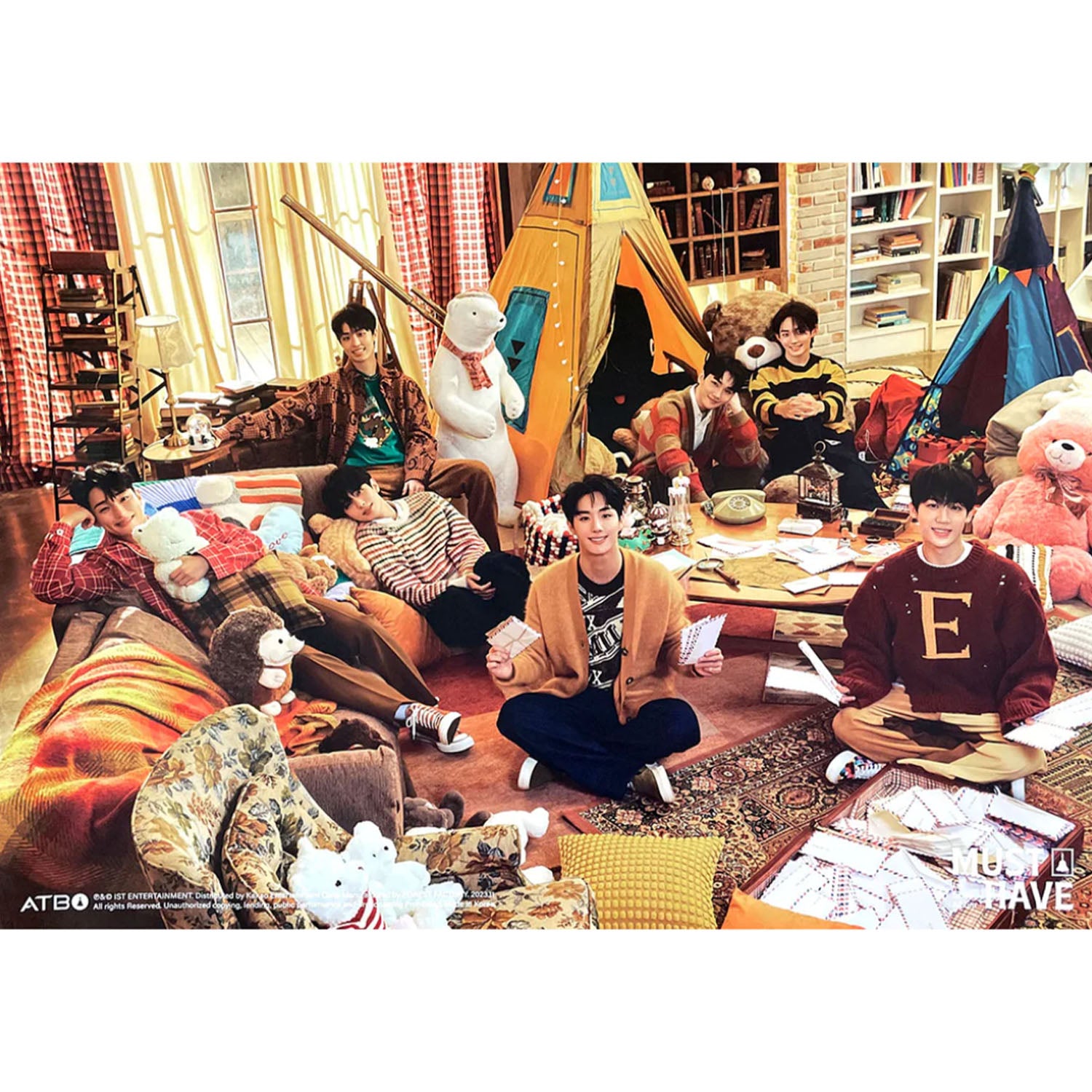 ATBO 1ST SINGLE ALBUM 'MUST HAVE' POSTER ONLY MOONLIGHT VERSION COVER