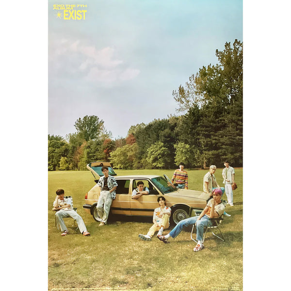 EXO 7TH ALBUM 'EXIST' POSTER ONLY O VERSION COVER