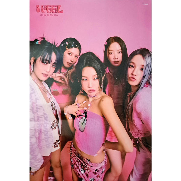 (G)I-DLE 6TH MINI ALBUM 'I FEEL' POSTER ONLY QUEEN VERSION COVER