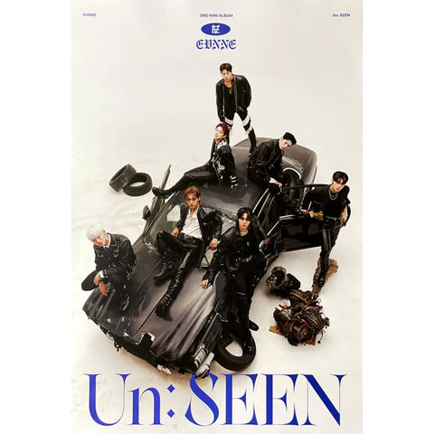 EVNNE 2ND MINI ALBUM 'UN: SEEN' POSTER ONLY RASCAL VERSION COVER