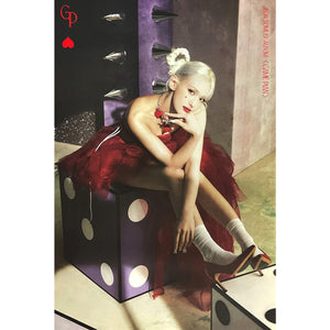 JEON SOMI EP ALBUM 'GAME PLAN' POSTER ONLY RED VERSION COVER