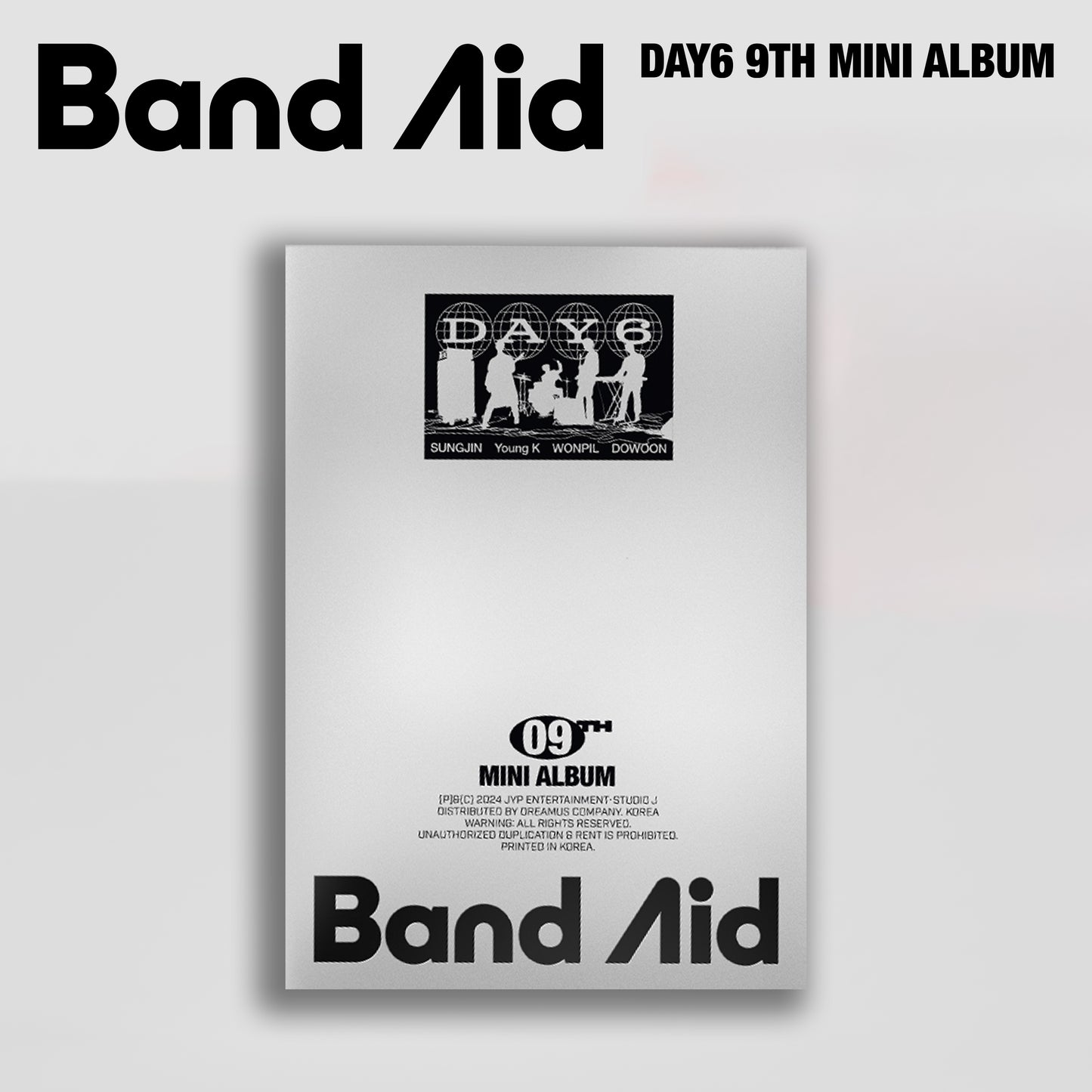 DAY6 9TH MINI ALBUM 'BAND AID' ROCK BAND VERSION COVER