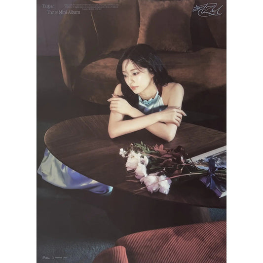 TZUYU 1ST MINI ALBUM 'ABOUTZU' POSTER ONLY RUN VERSION COVER