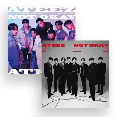 ATEEZ 3RD JAPANESE SINGLE 'NOT OKAY' (LIMITED) SET COVER