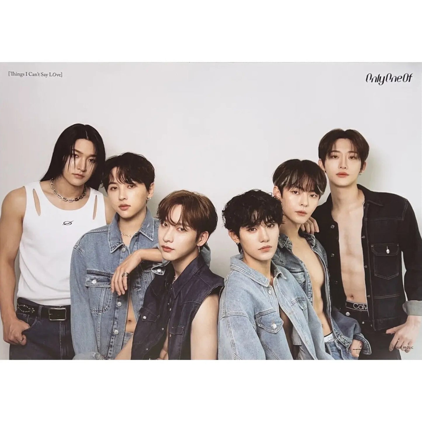 ONLYONEOF ALBUM 'THINGS I CAN'T SAY LOVE' POSTER ONLY SOFT VERSION COVER