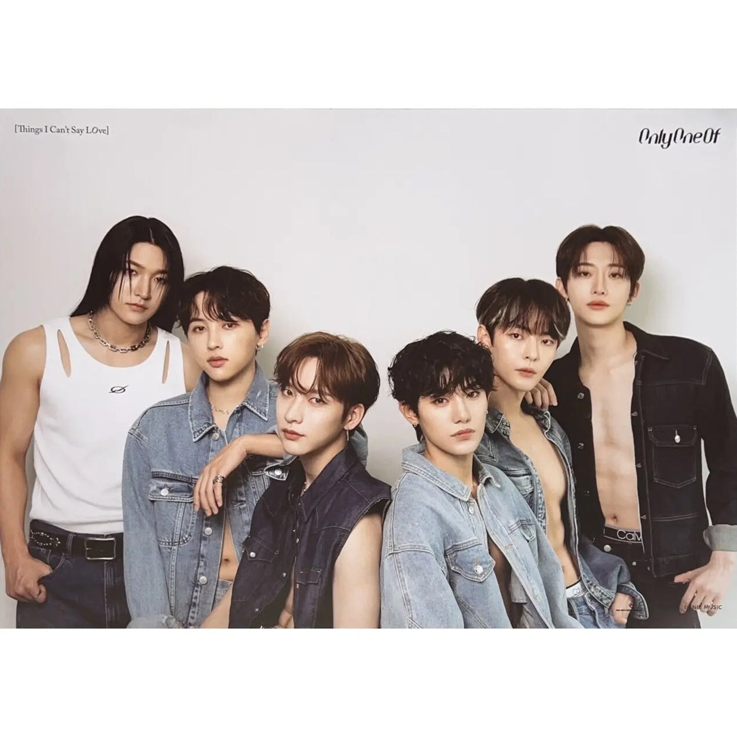 ONLYONEOF ALBUM 'THINGS I CAN'T SAY LOVE' POSTER ONLY SOFT VERSION COVER
