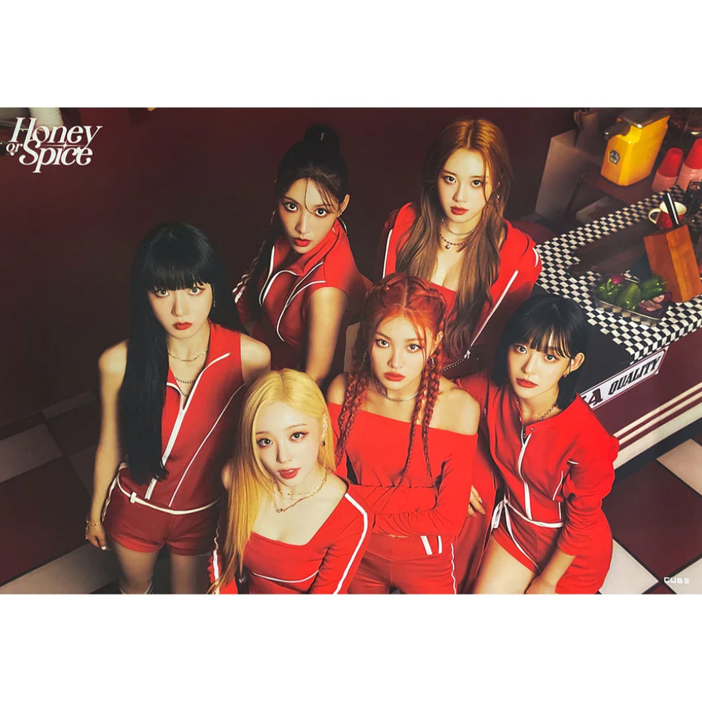 LIGHTSUM 2ND MINI ALBUM 'HONEY OR SPICE' POSTER ONLY SPICE VERSION COVER