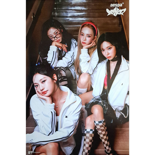 AESPA 3RD MINI ALBUM 'MY WORLD' (ZINE) POSTER ONLY SPICY 2 VERSION COVER