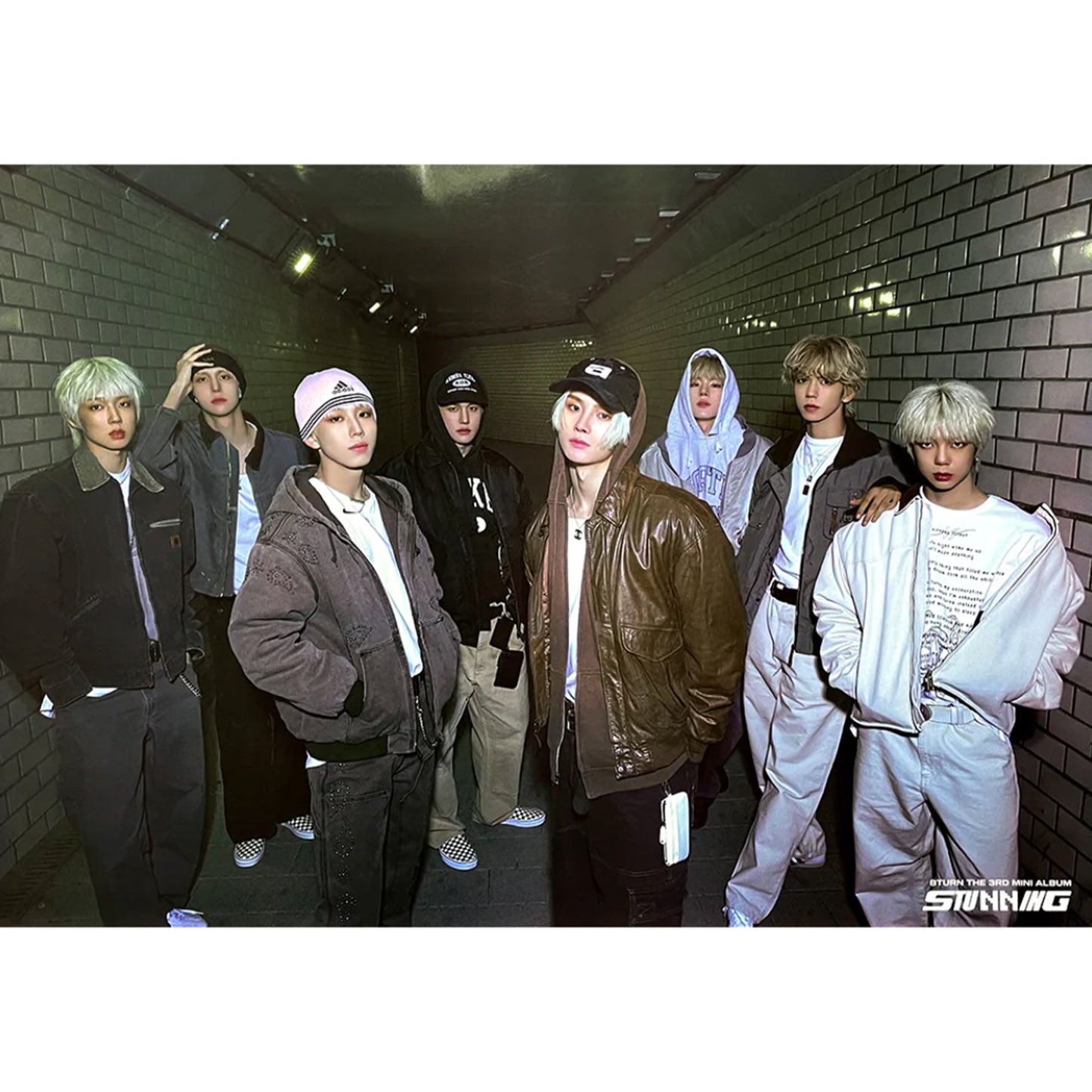 8TURN 3RD MINI ALBUM 'STUNNING' POSTER ONLY THE REAL VERSION COVER