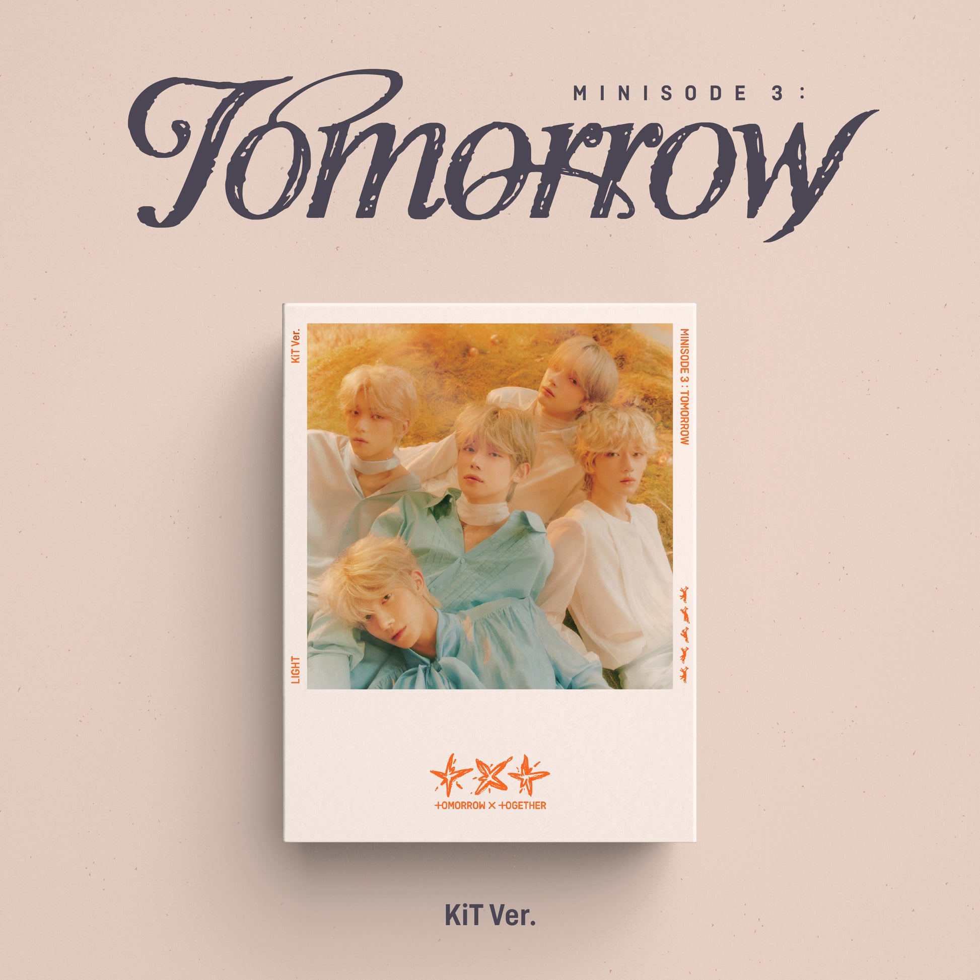 TOMORROW X TOGETHER (TXT) 6TH MINI ALBUM 'MINISODE 3 : TOMORROW' (KIHNO KIT) COVER