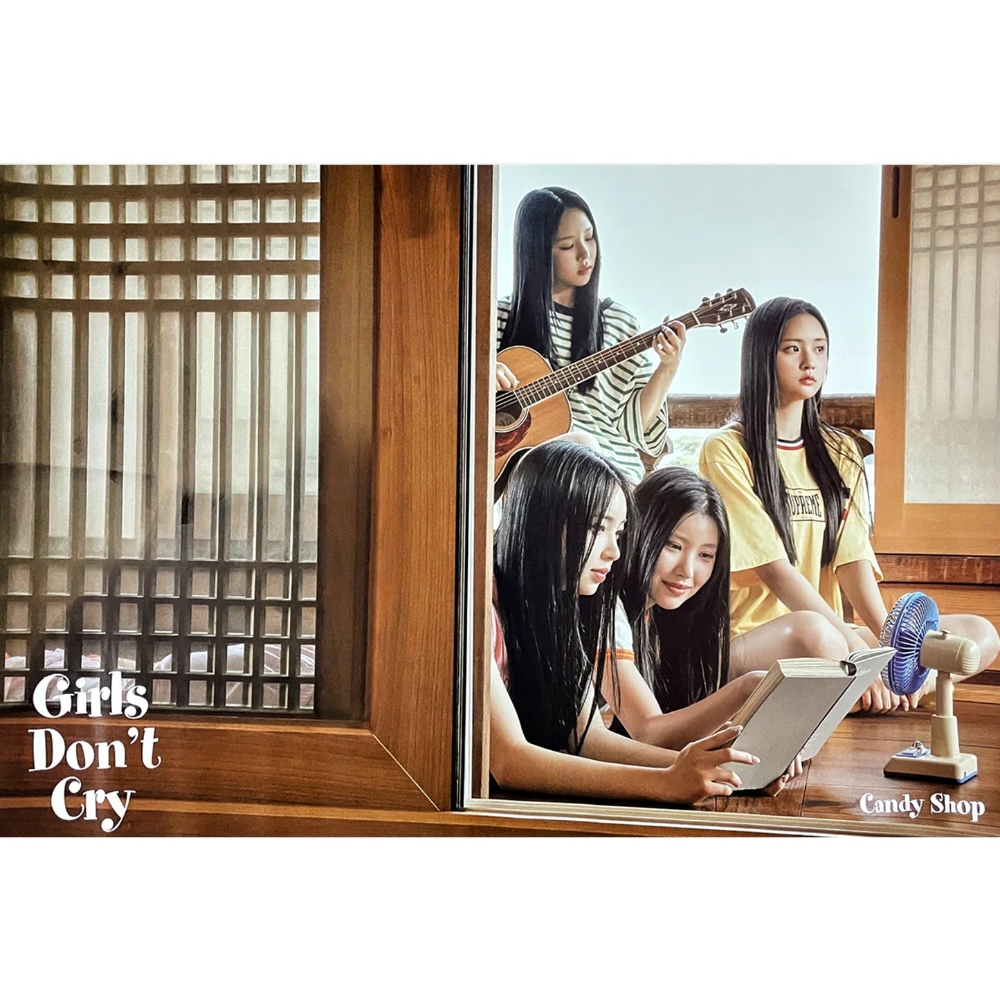 CANDY SHOP 2ND MINI ALBUM 'GIRLS DON'T CRY' POSTER ONLY VACATION VERSION COVER