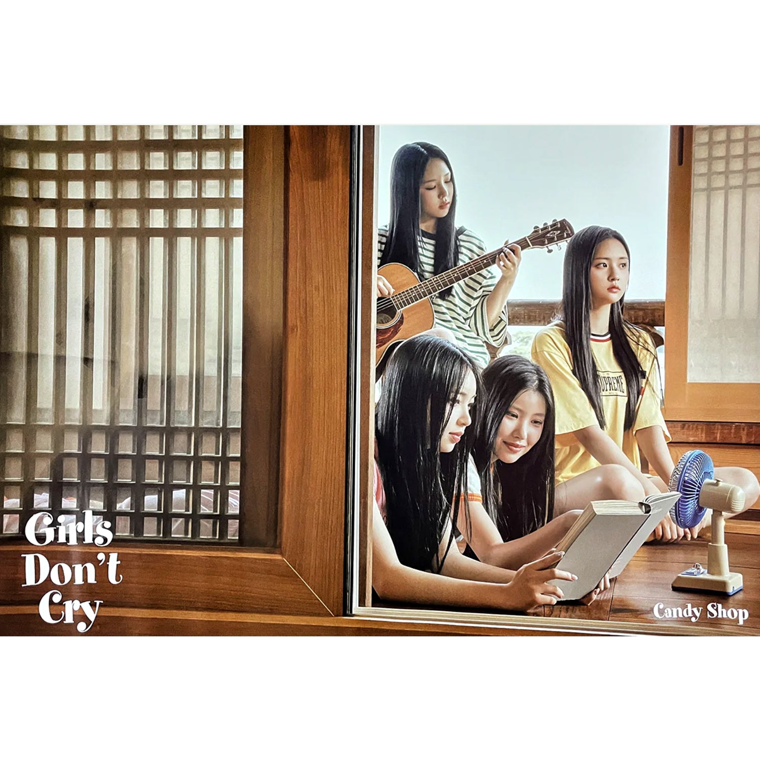 CANDY SHOP 2ND MINI ALBUM 'GIRLS DON'T CRY' POSTER ONLY VACATION VERSION COVER