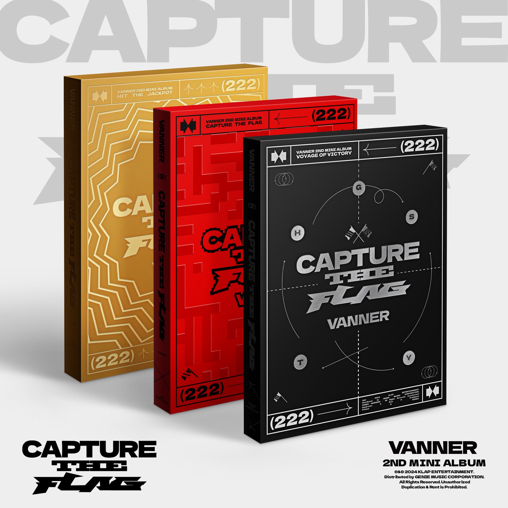 VANNER 2ND MINI ALBUM 'CAPTURE THE FLAG' SET COVER